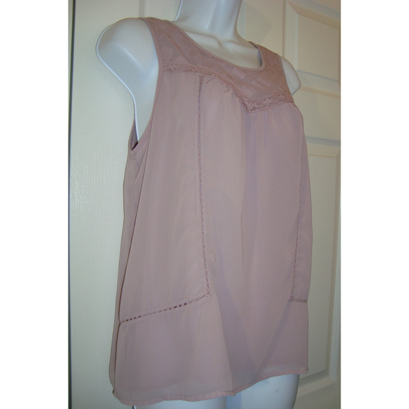 Lucky Brand Pink Mauve Sleeveless Blouse Size Small - Picture 3 of 5